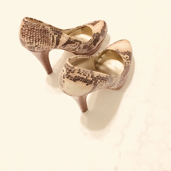 Snake skin high heel pumps - Picture 1 of 6